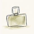 Bare Notes unisex perfume bottle illustration